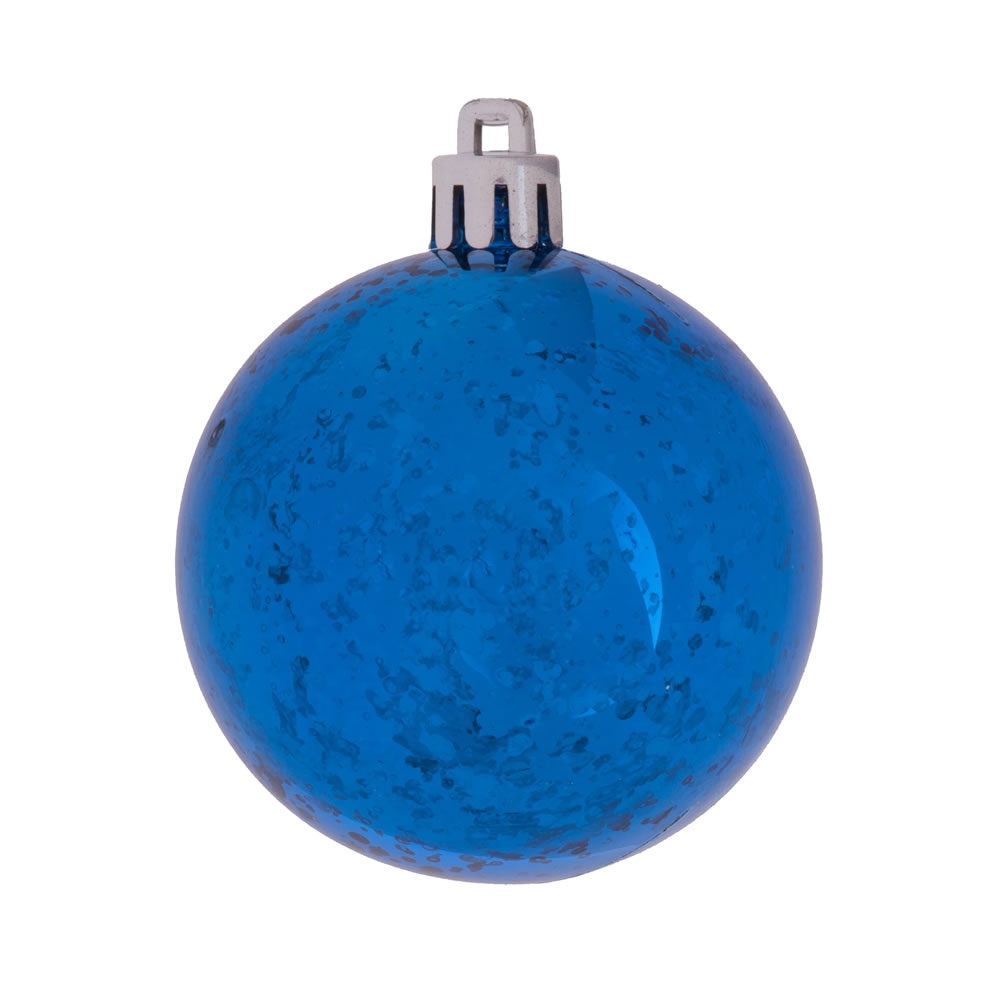 Vickerman 8 in. Blue Shiny Mercury Ball Christmas Ornament