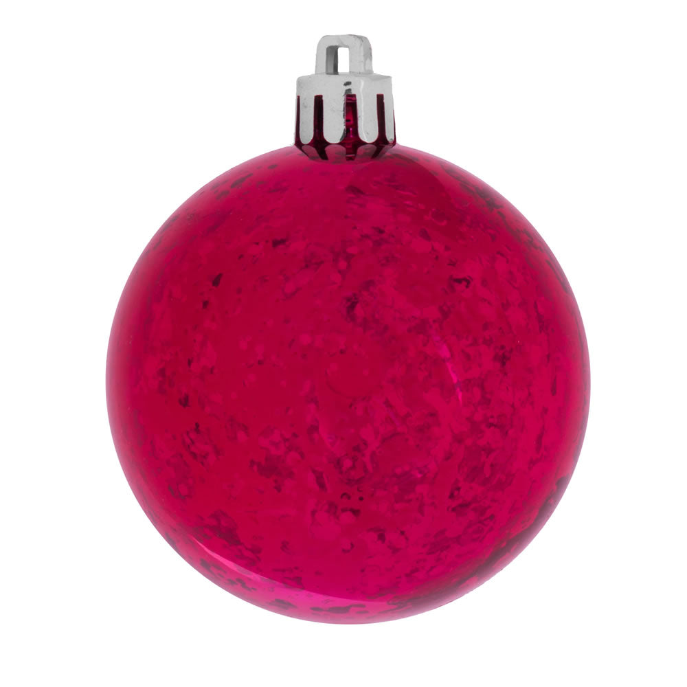 Vickerman 4 in. Wine Shiny Mercury Ball Christmas Ornament