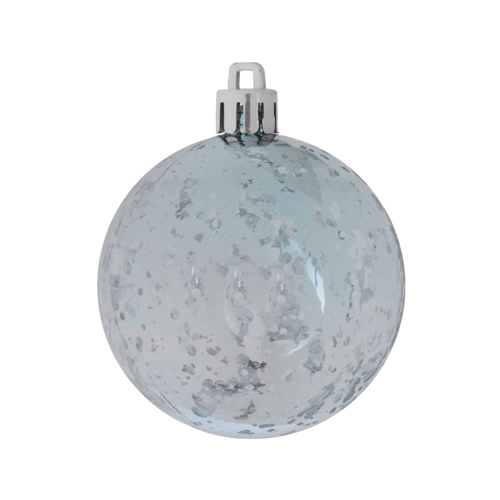 Vickerman 4 in. Baby Blue Shiny Mercury Ball Christmas Ornament