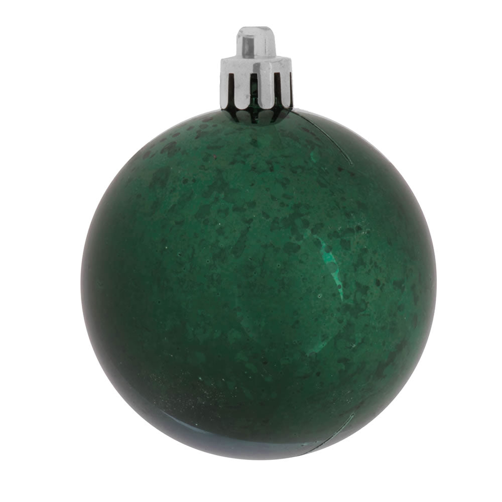 Vickerman 4 in. Midnight Green Shiny Mercury Ball Christmas Ornament