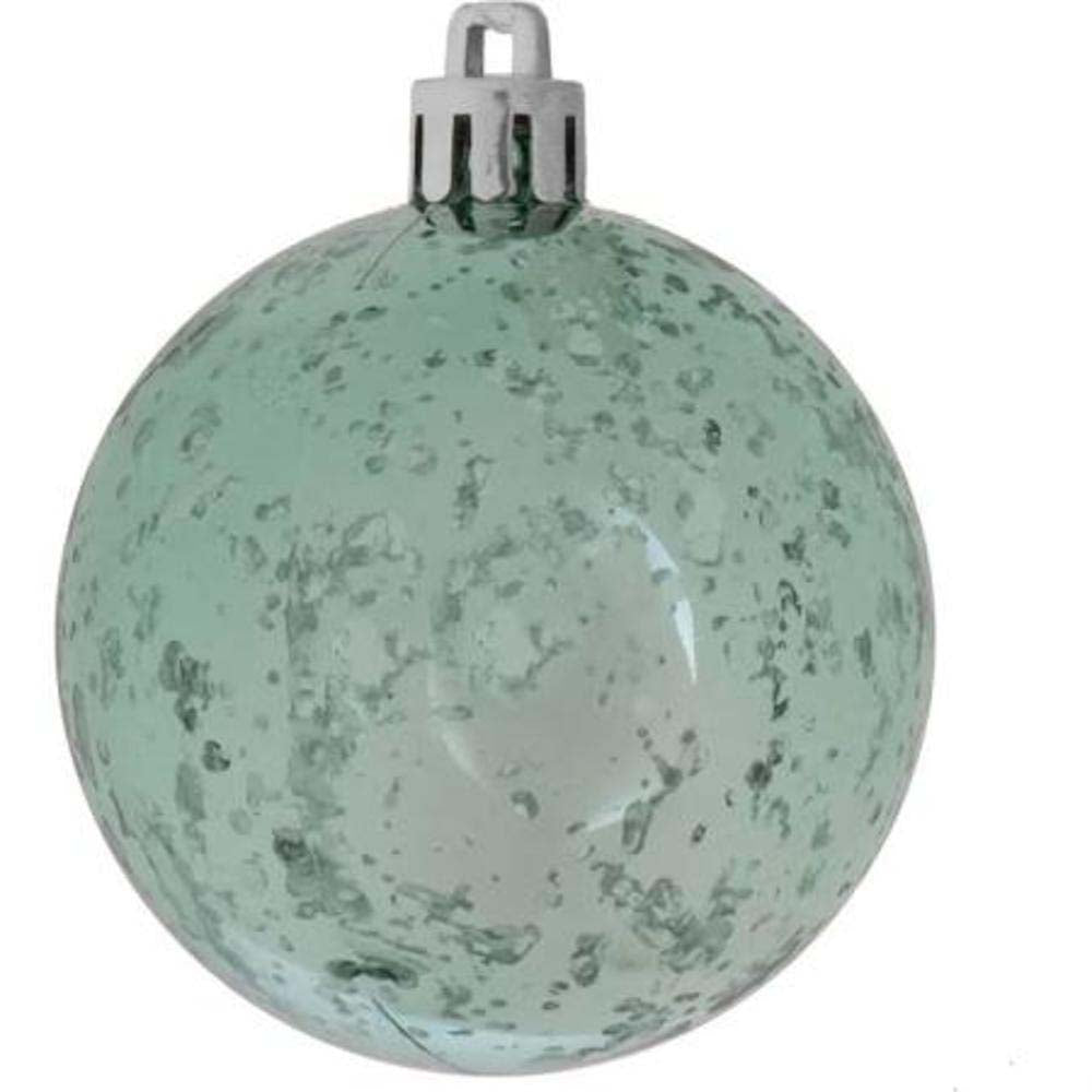 4PK - 4.75" Seafoam Shiny Mercury Shatterproof Ball Christmas Ornaments