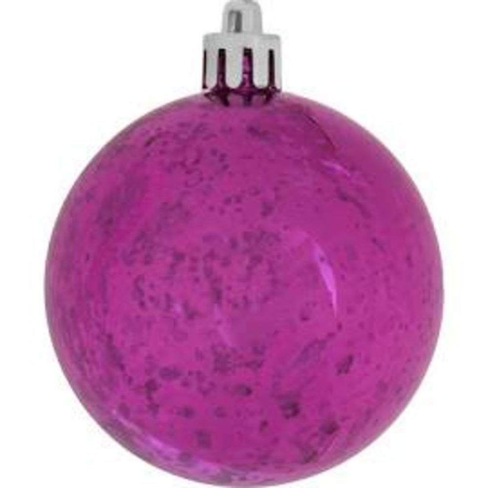 10" Mauve Shiny Mercury Shatterproof Ball Christmas Ornament