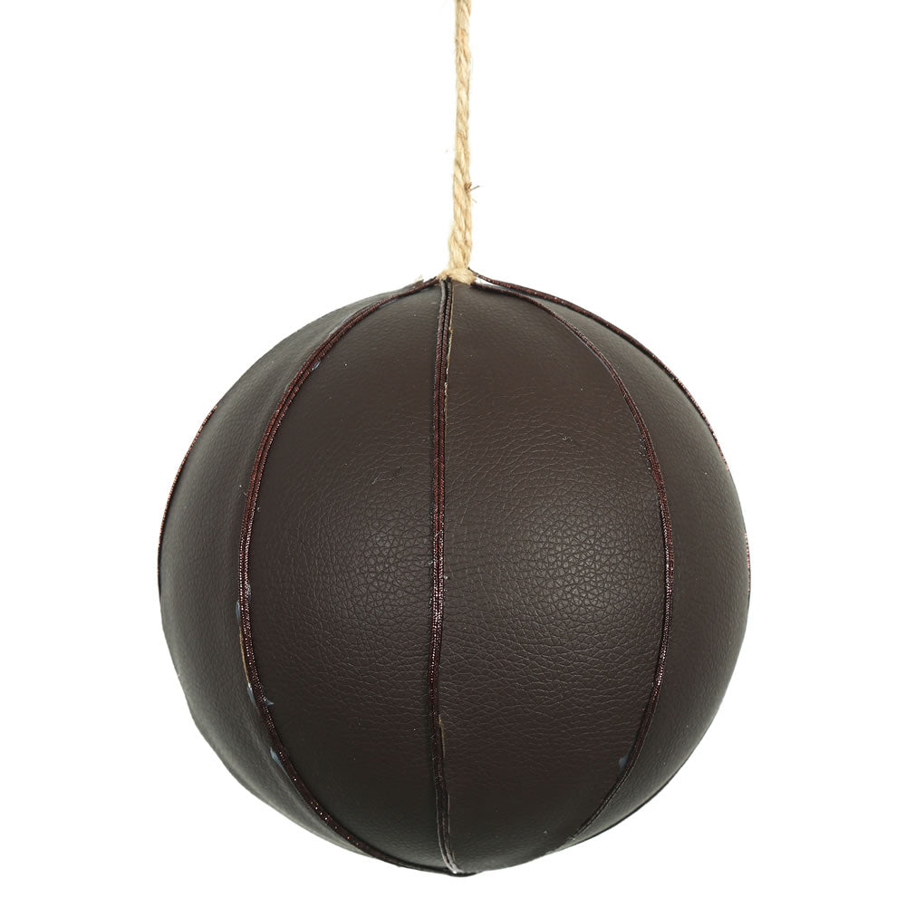 Vickerman 6 in. Brown Ball Christmas Ornament