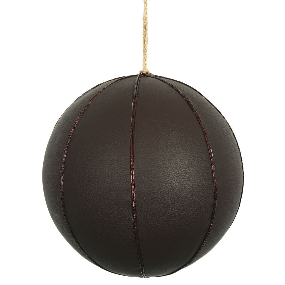 Vickerman 8 in. Brown Ball Christmas Ornament