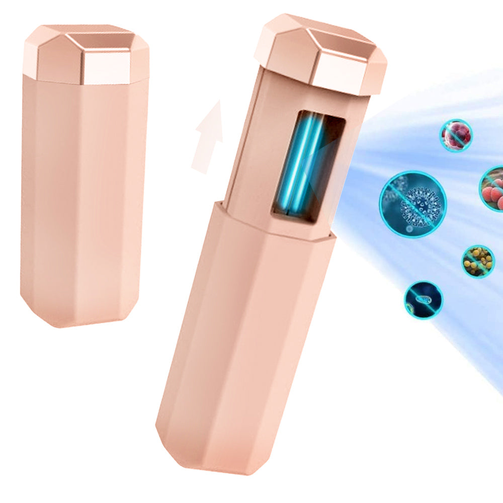 Chargeable Mini UV-C Sanitizer and Disinfection Stick - Pink Finish