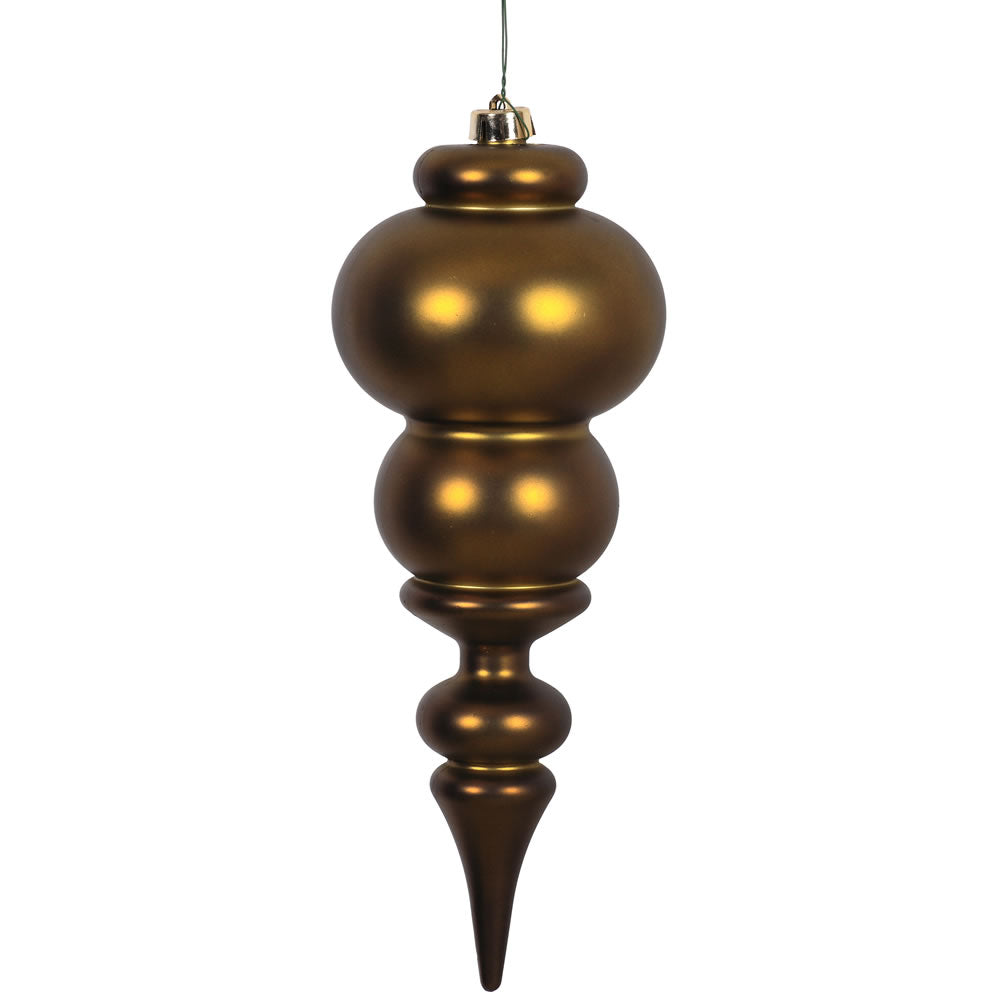 Vickerman 14 in. Olive Matte Finial Christmas Ornament