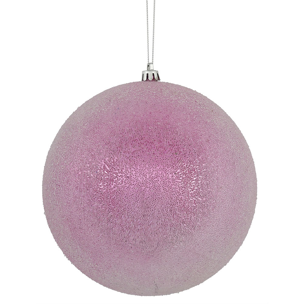 Vickerman 4 in. Pink Ball Christmas Ornament