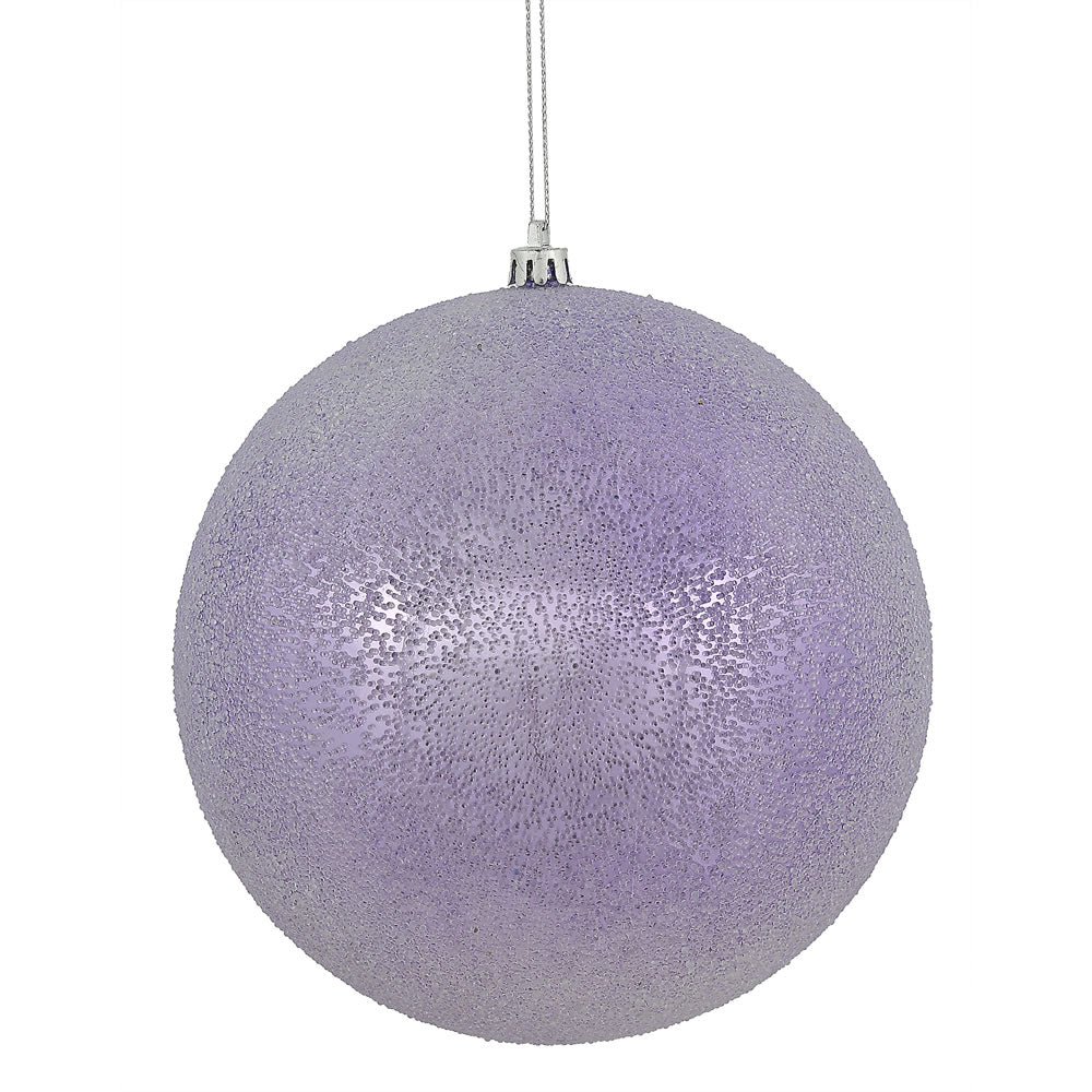 Vickerman 8 in. Lavender Ball Christmas Ornament