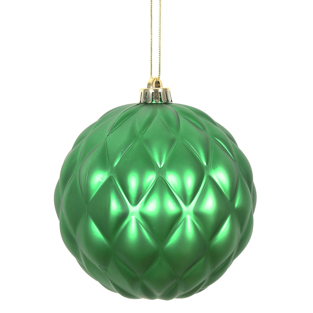 Vickerman 4 in. Green Matte Pinecone Christmas Ornament