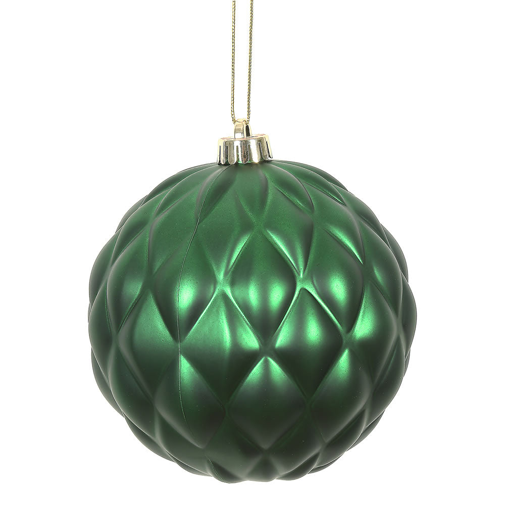 Vickerman 6 in. Emerald Matte Pinecone Christmas Ornament