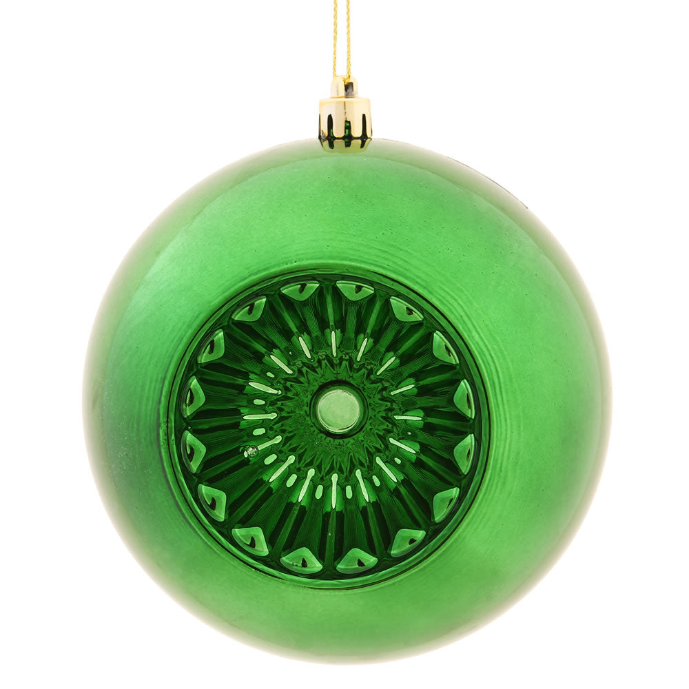 Vickerman 4.75 in. Emerald Shiny Ball Christmas Ornament
