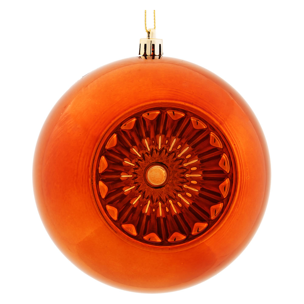 Vickerman 4.75 in. Copper Shiny Ball Christmas Ornament