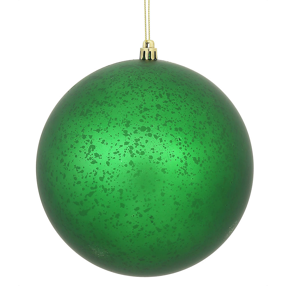 Vickerman 8 in. Green Matte Mercury Ball Christmas Ornament