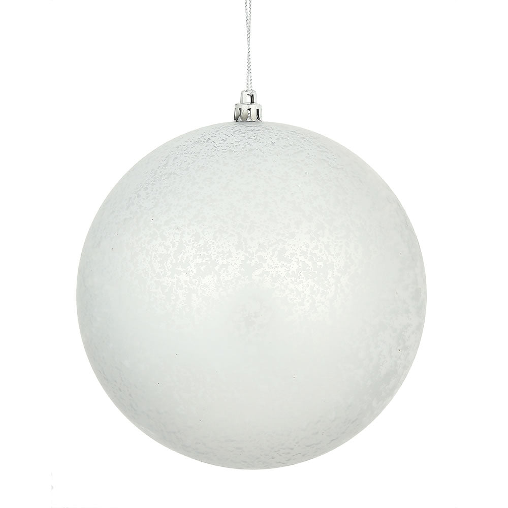 Vickerman 6 in. Silver Matte Mercury Ball Christmas Ornament