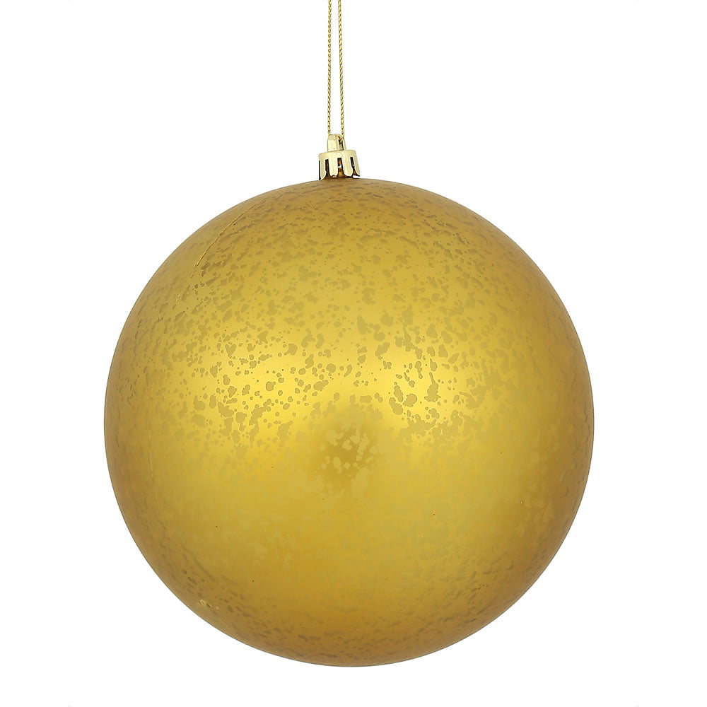 Vickerman 4 in. Gold Matte Mercury Ball Christmas Ornament