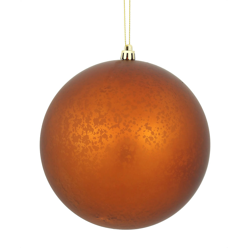 Vickerman 4 in. Copper Matte Mercury Ball Christmas Ornament