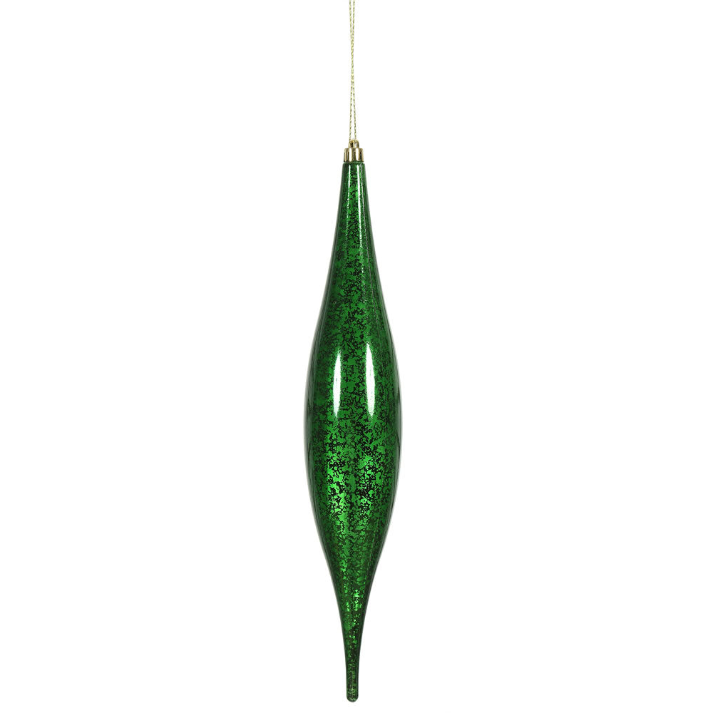 Vickerman 13 in. Emerald Mercury Drop Christmas Ornament