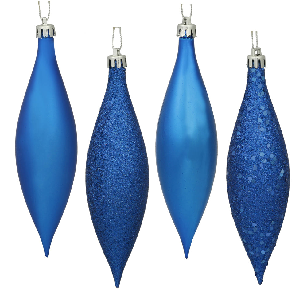 Vickerman 5.5 in. Blue Drop Christmas Ornament