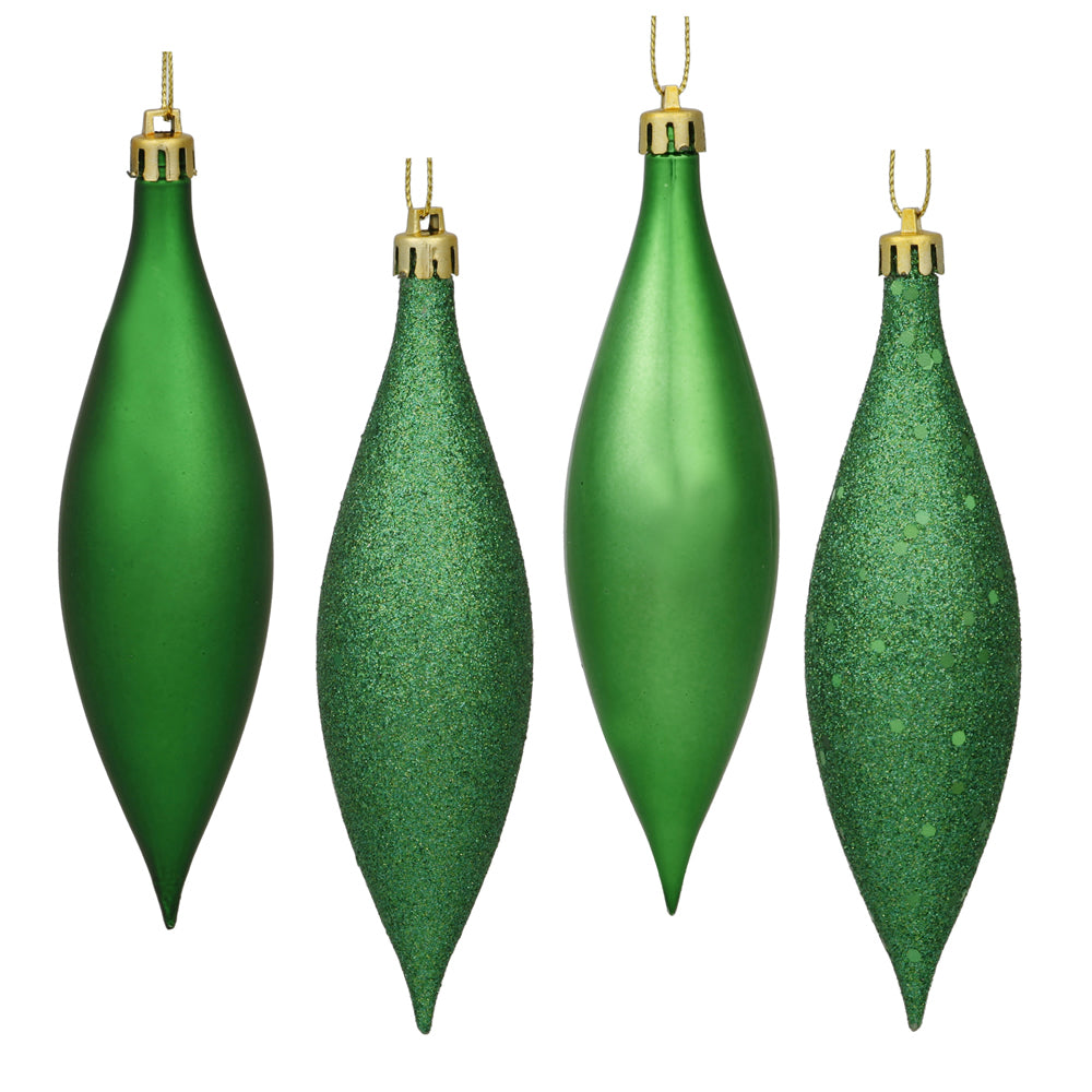 Vickerman 5.5 in. Green Drop Christmas Ornament