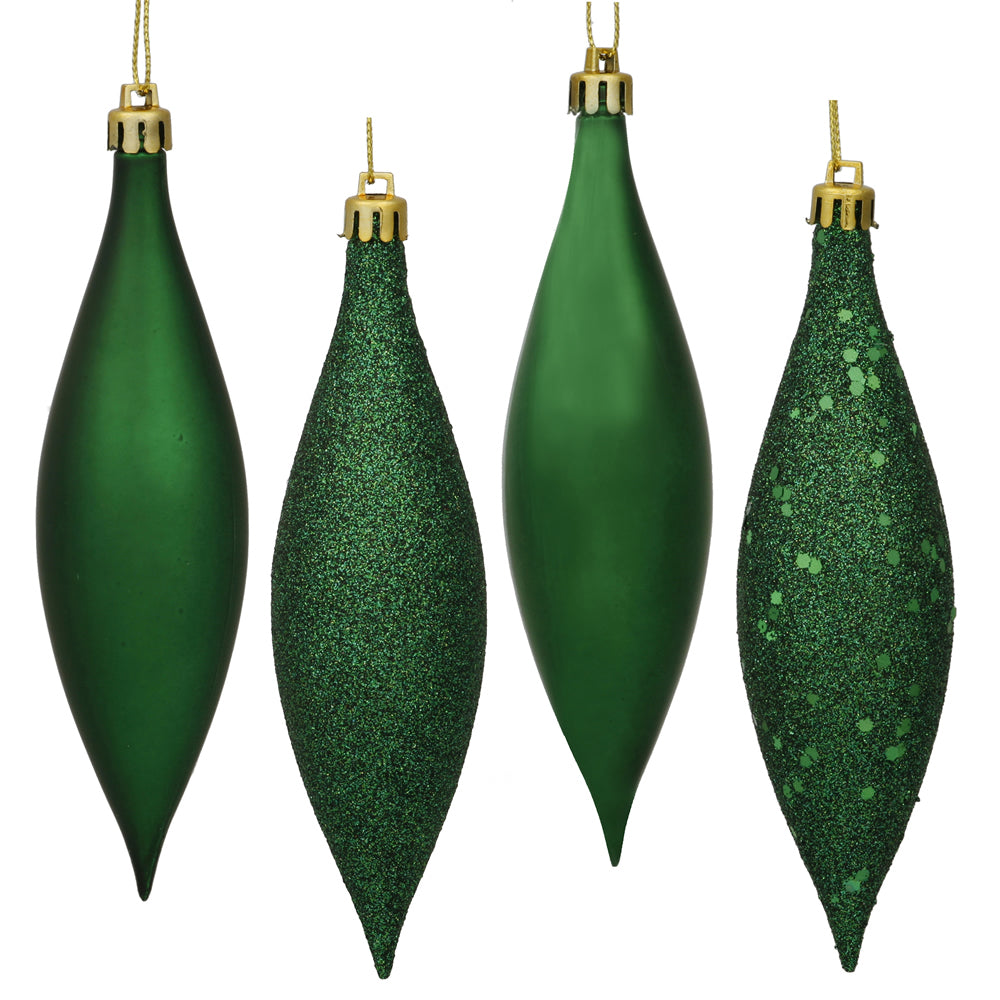 Vickerman 5.5 in. Emerald Drop Christmas Ornament