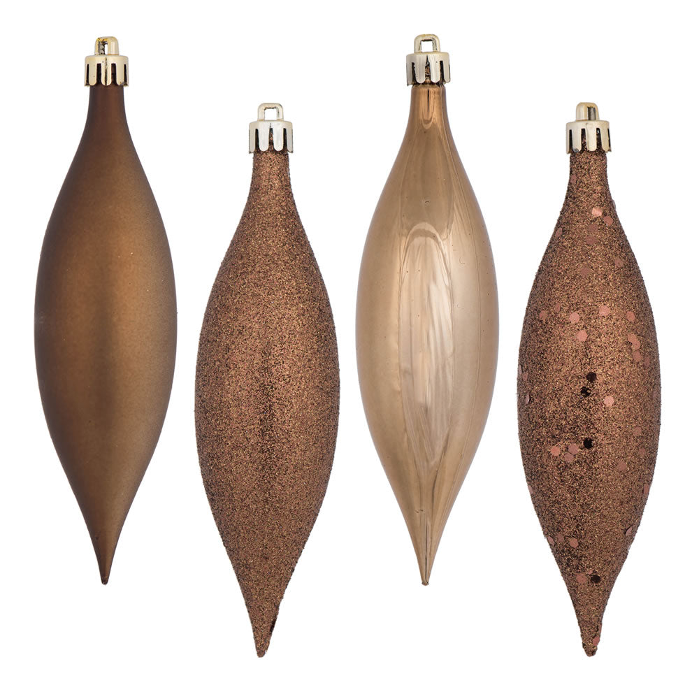 Vickerman 5.5 in. Mocha Drop Christmas Ornament