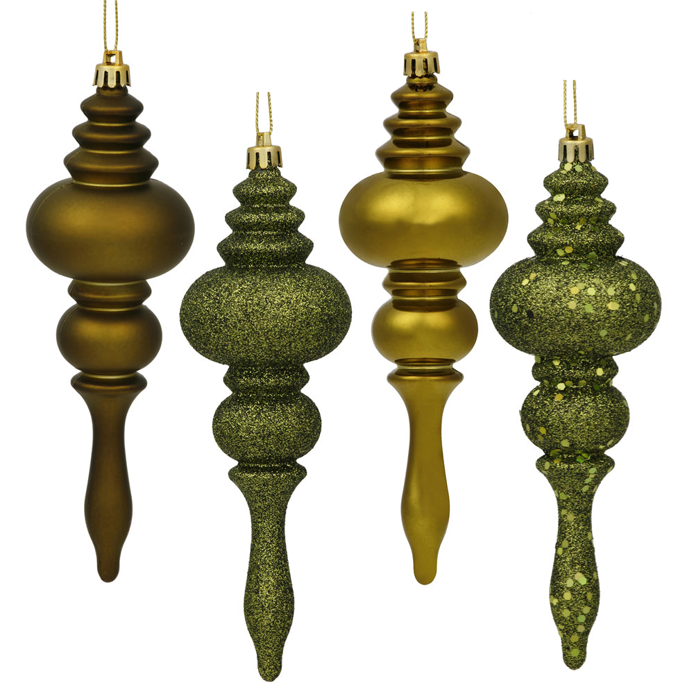 Vickerman 7 in. Olive Finial Christmas Ornament