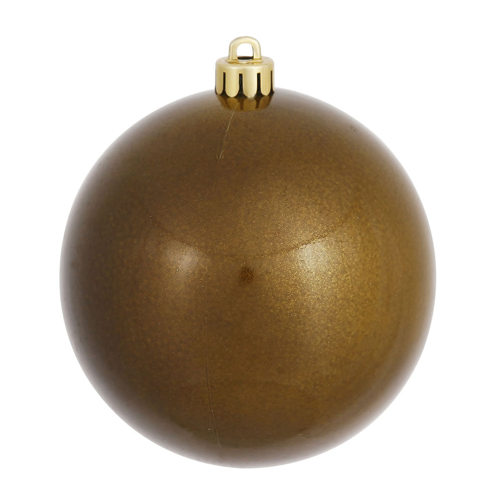 Vickerman 8 in. Olive Candy Ball Christmas Ornament