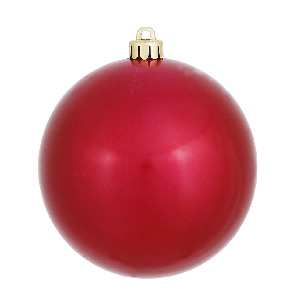 Vickerman 4 in. Wine Candy Ball Christmas Ornament