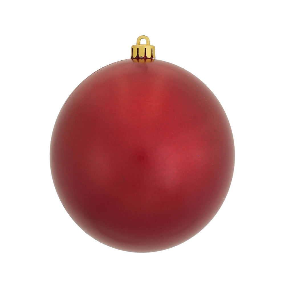 Vickerman 4.75 in. Red Candy Ball Christmas Ornament