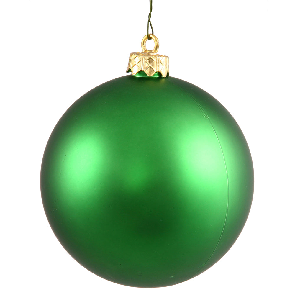 Vickerman 3 in. Green Matte Ball Christmas Ornament