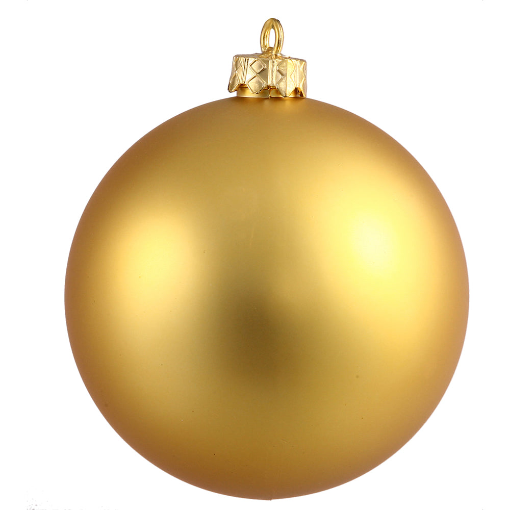 Vickerman 3 in. Gold Matte Ball Christmas Ornament