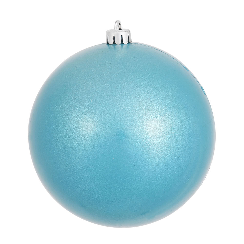Vickerman 10 in. Turquoise Candy Ball Christmas Ornament
