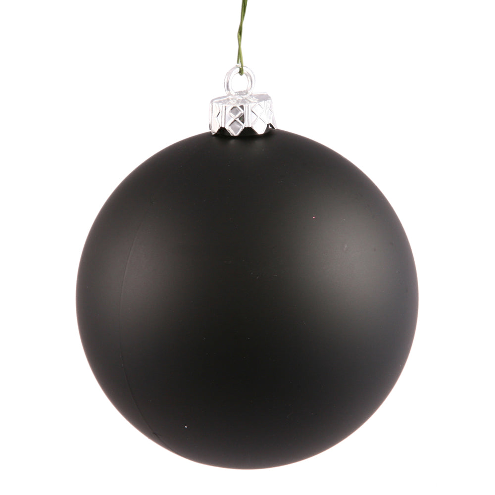 Vickerman 10 in. Black Matte Ball Christmas Ornament