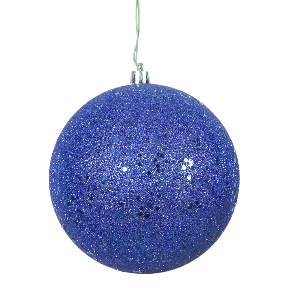 Vickerman 4.75 in. Cobalt Blue Ball Christmas Ornament