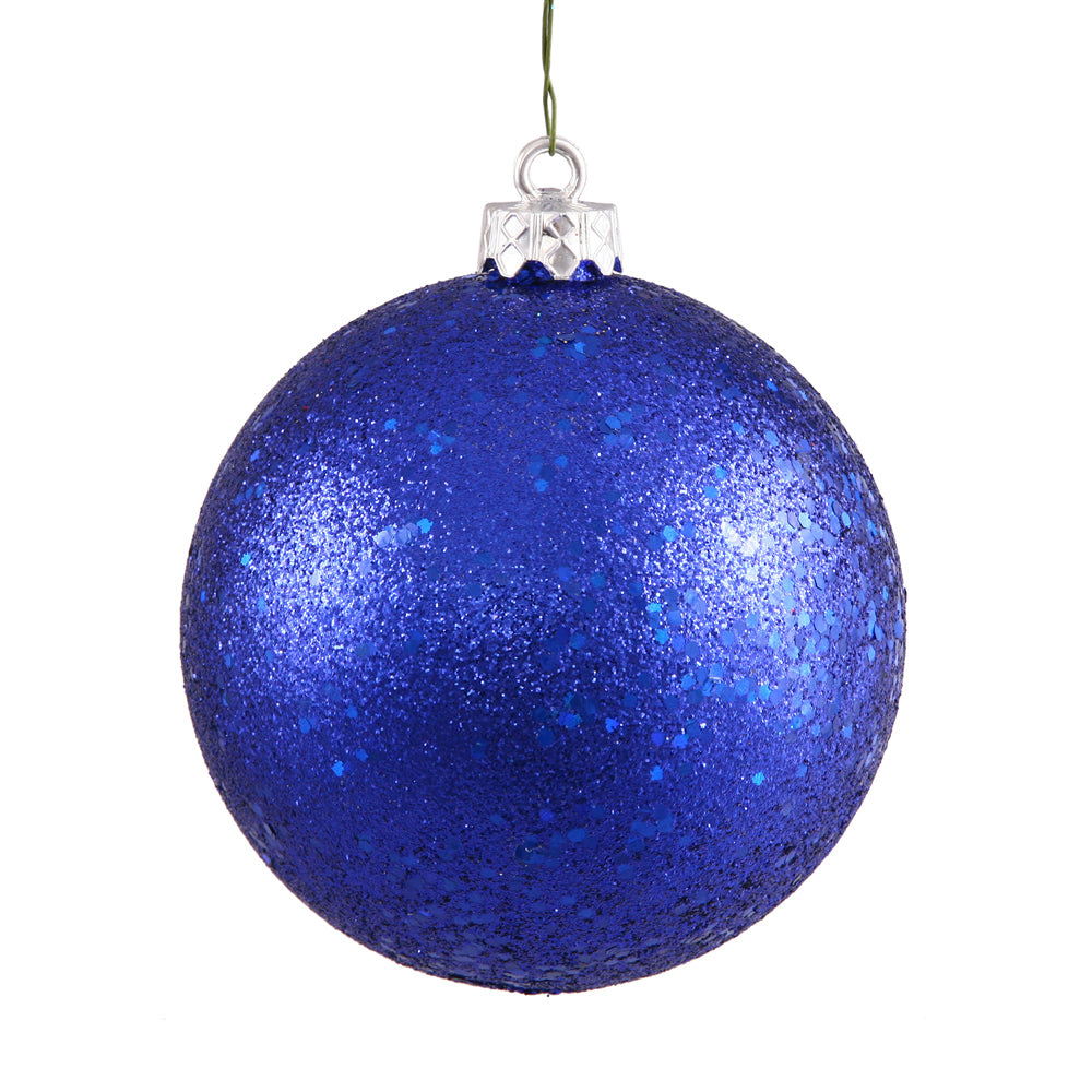 Vickerman 8 in. Cobalt Blue Ball Christmas Ornament
