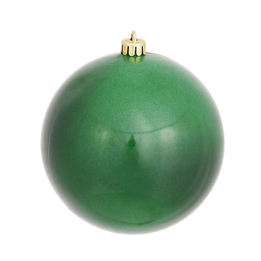 Vickerman 12 in. Emerald Candy Ball Christmas Ornament