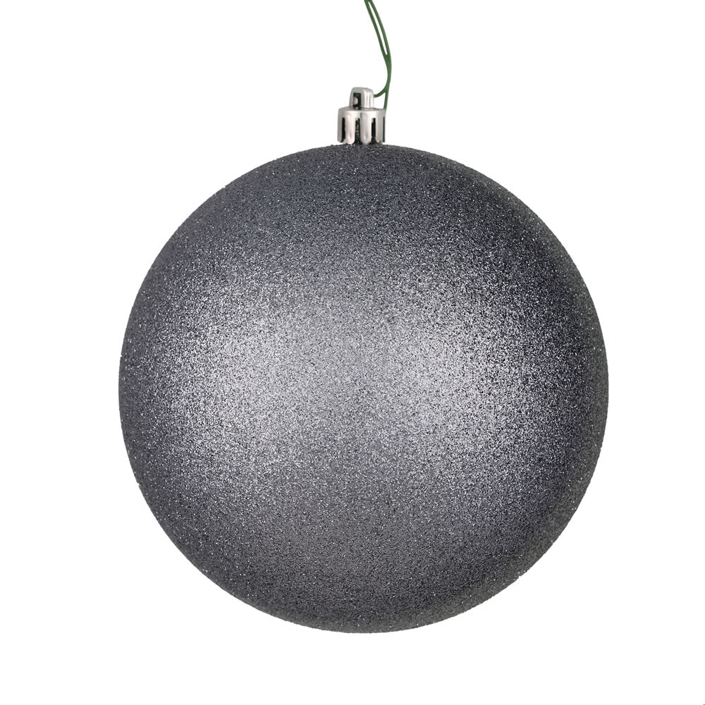 Vickerman 4.75 in. Limestone Glitter Ball Christmas Ornament