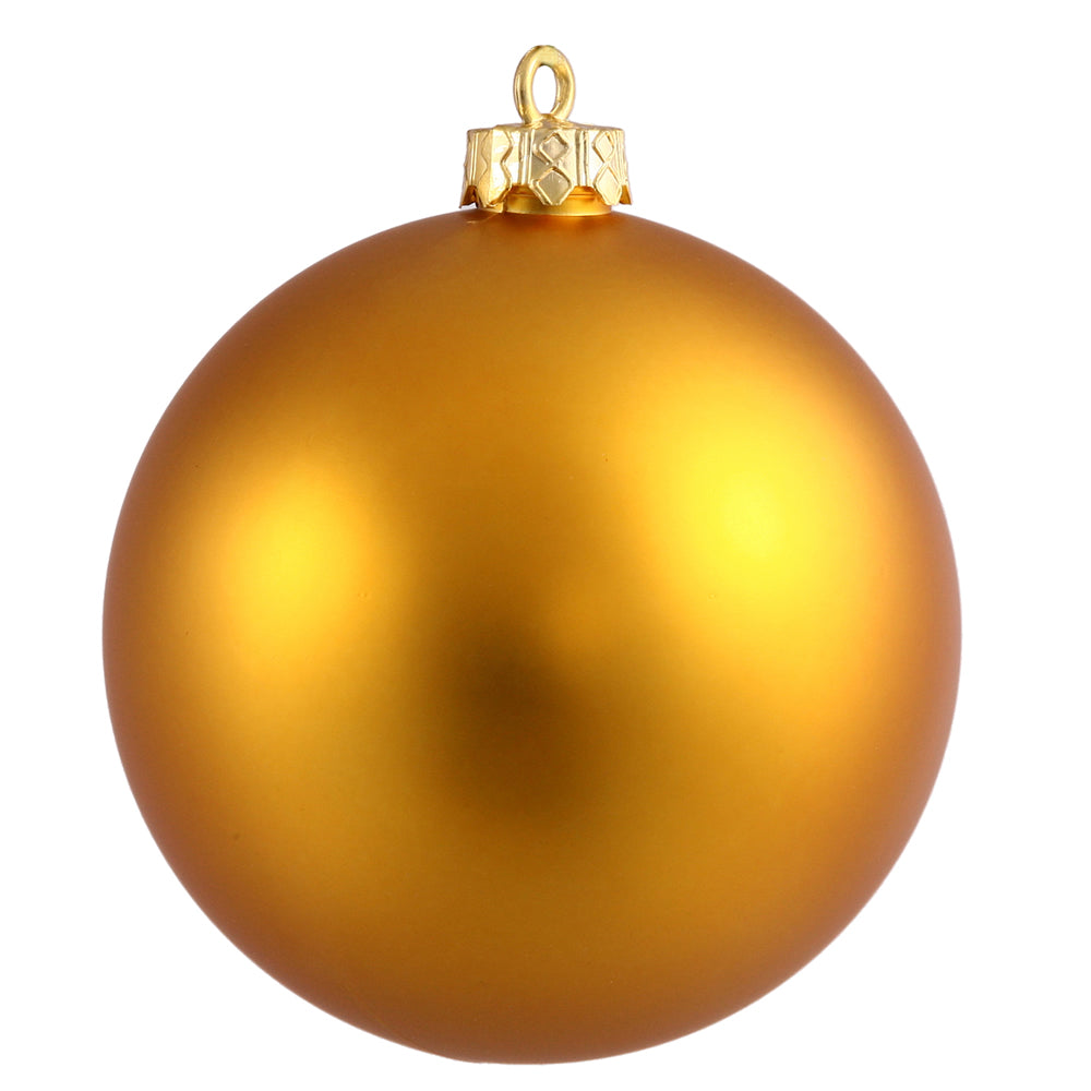 Vickerman 15.75 in. Antique Gold Matte Ball Christmas Ornament
