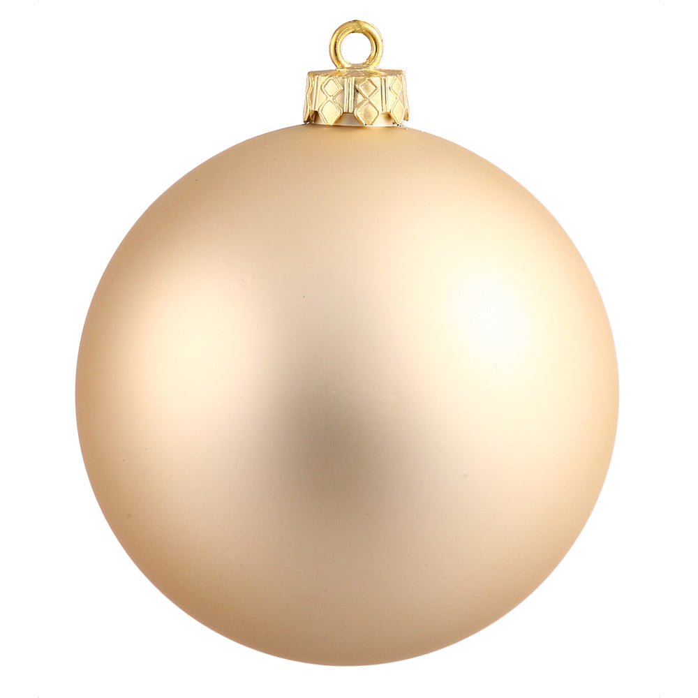 Vickerman 2.75 in. Champagne Matte Ball Christmas Ornament