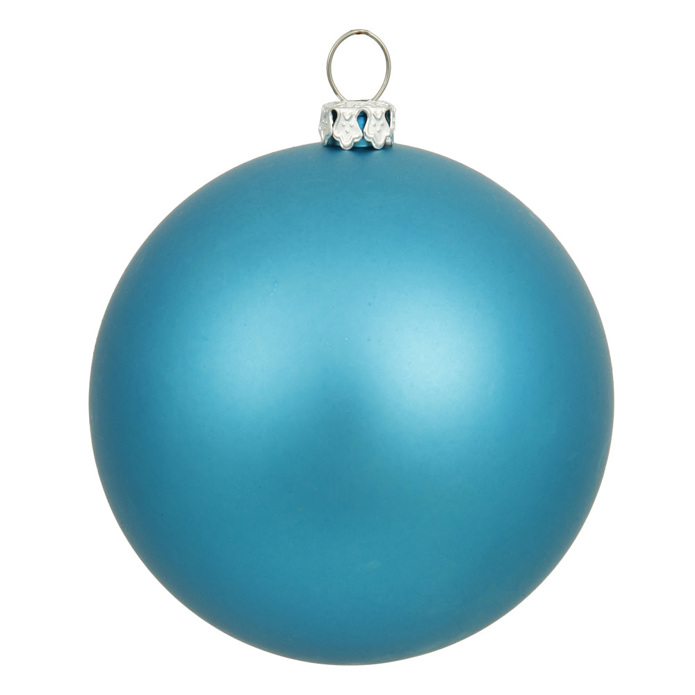Vickerman 8 in. Turquoise Matte Ball Christmas Ornament