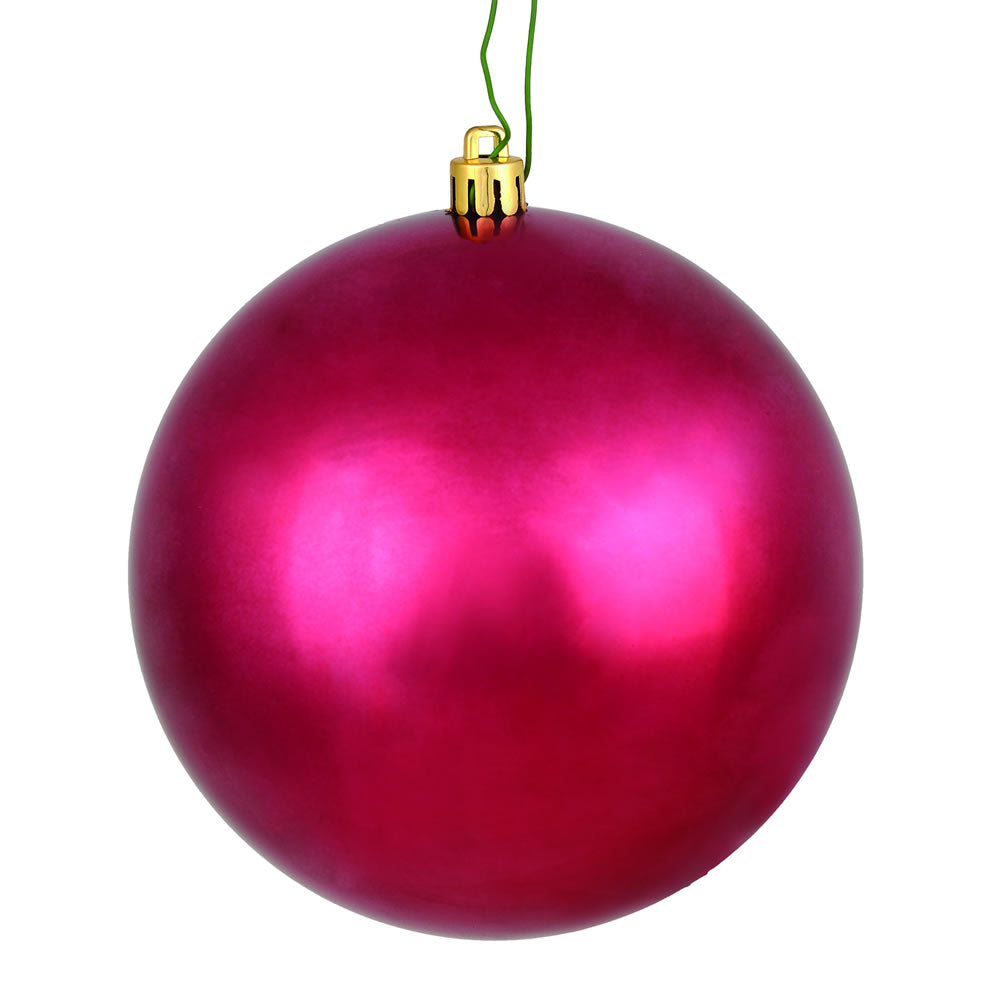 Vickerman 2.75 in. Berry Red Shiny Ball Christmas Ornament