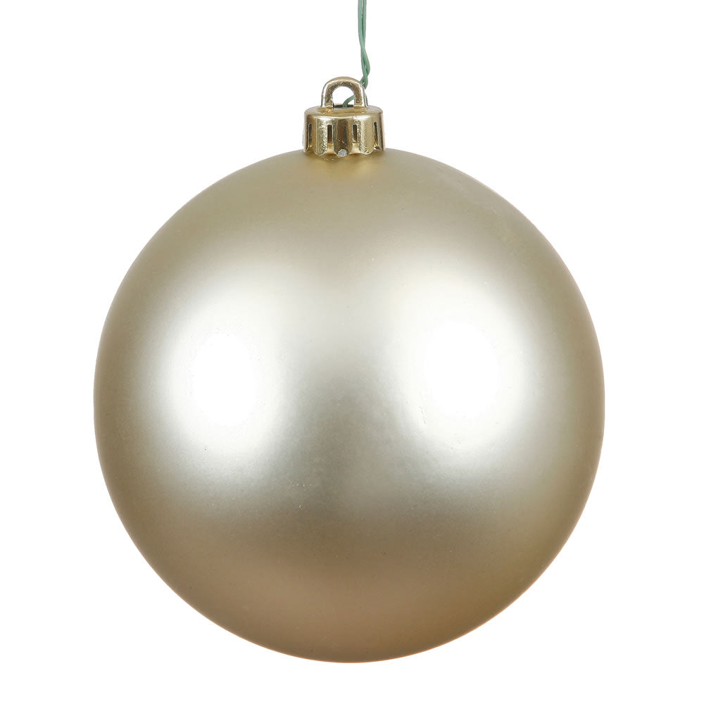 Vickerman 3 in. Champagne Matte Ball Christmas Ornament