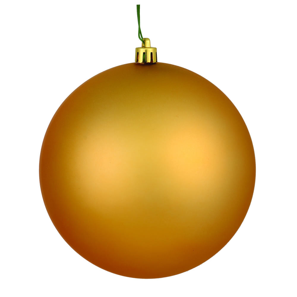 Vickerman 12 in. Copper Gold Matte Ball Christmas Ornament