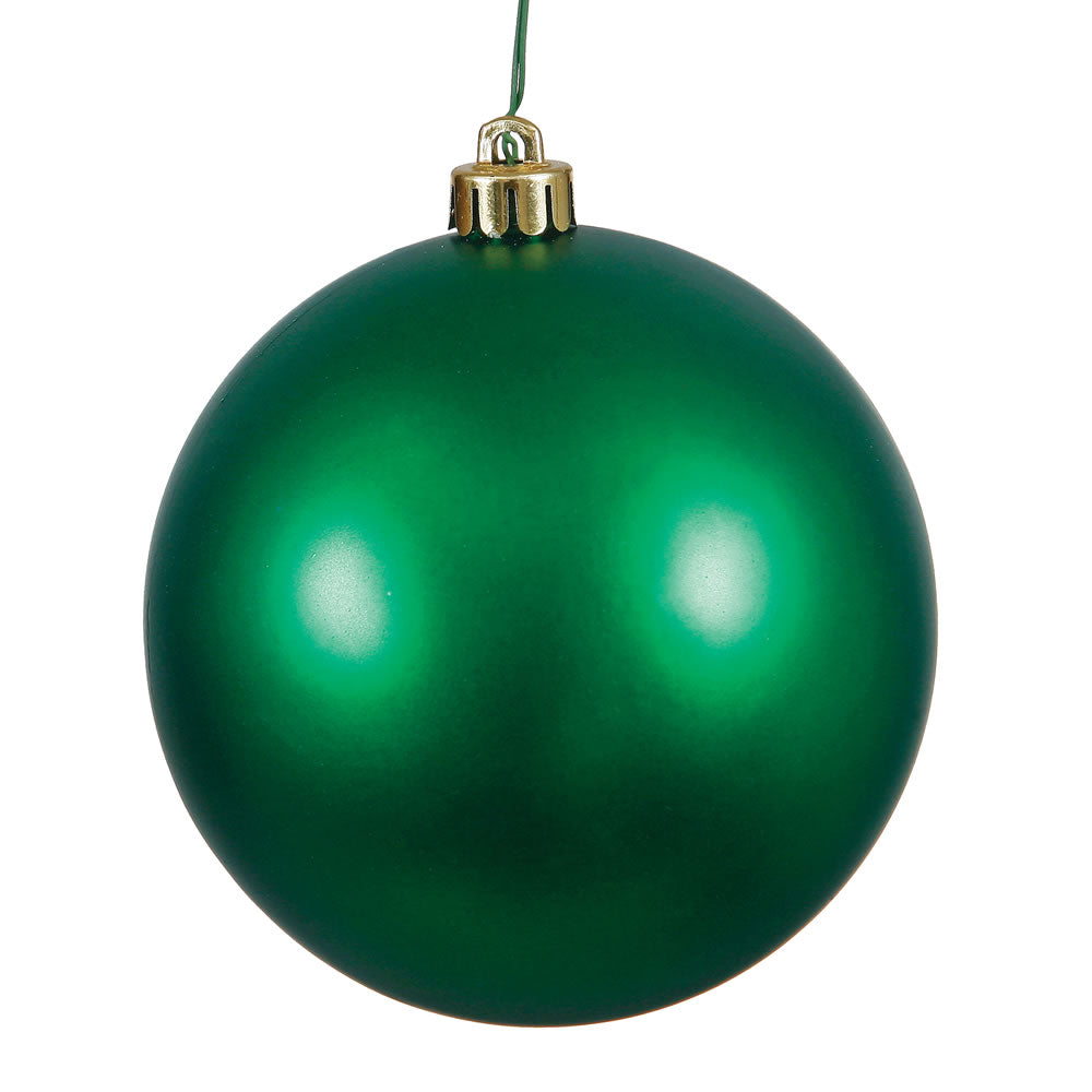 Vickerman 8 in. Emerald Matte Ball Christmas Ornament