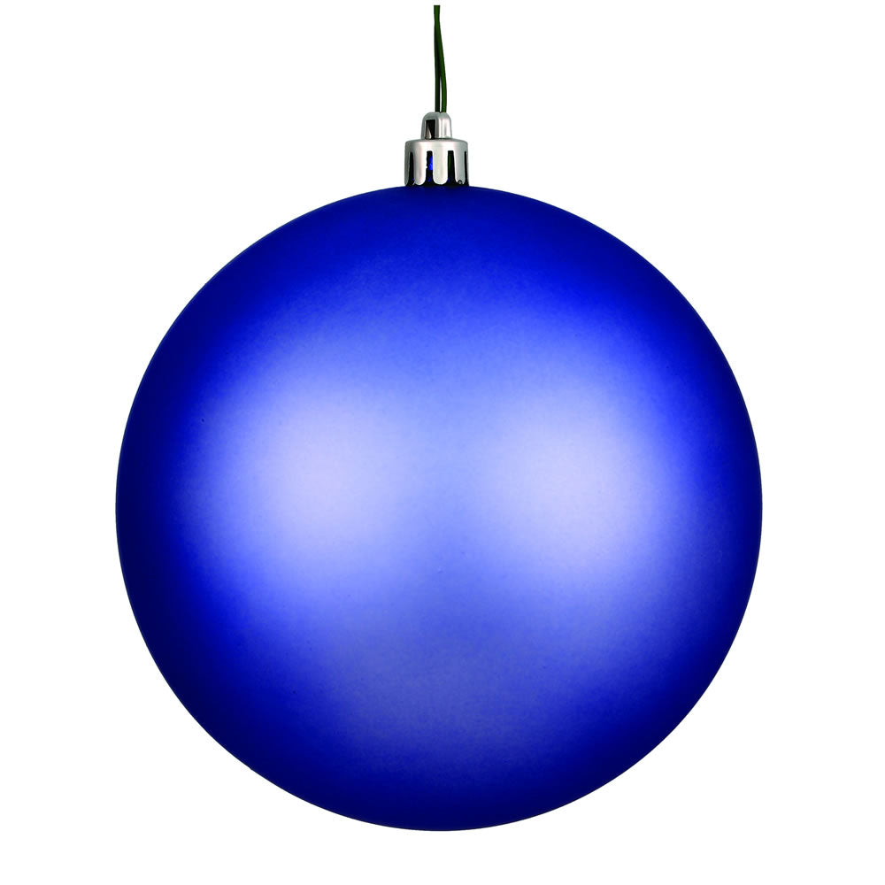 Vickerman 8 in. Periwinkle Matte Ball Christmas Ornament