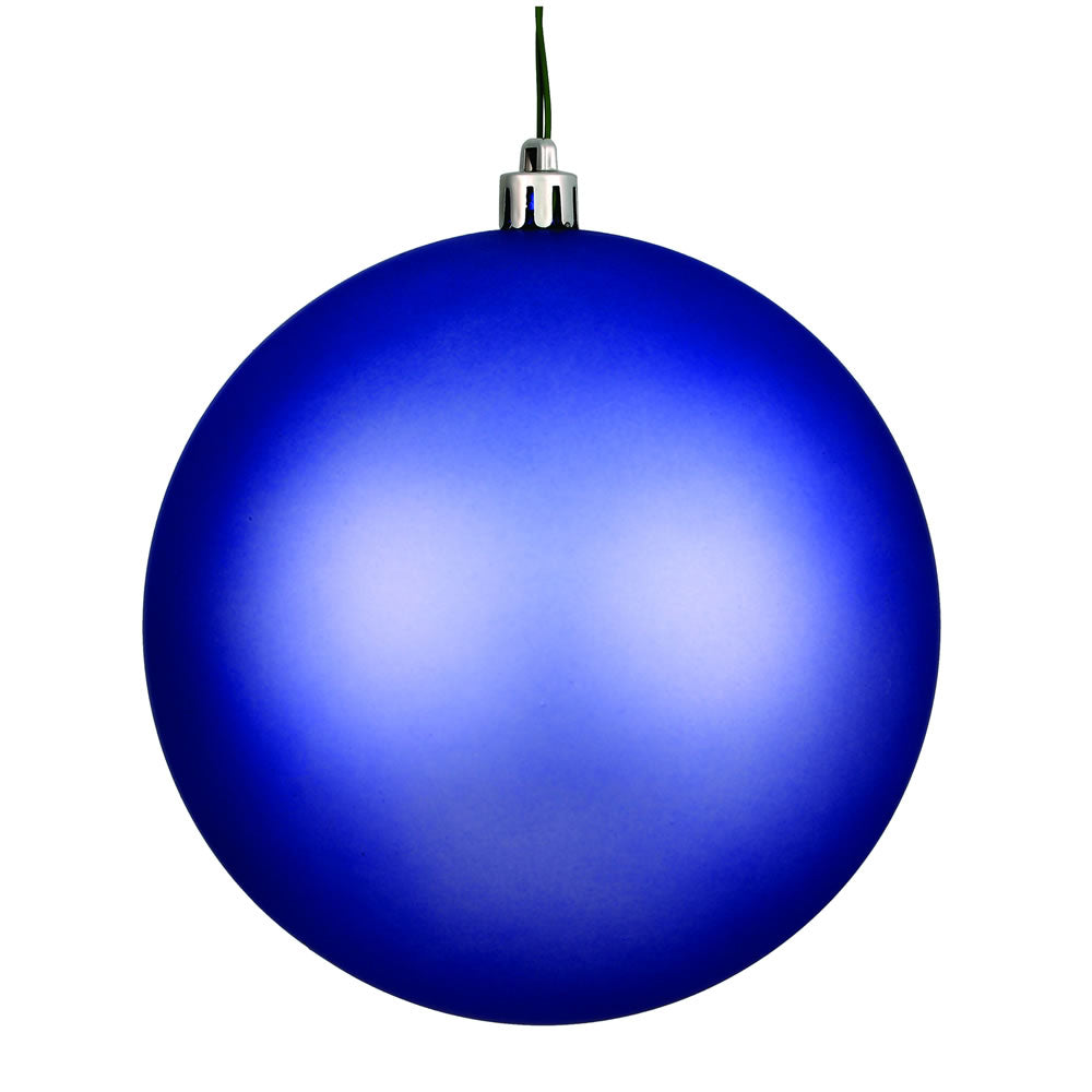 Vickerman 6 in. Periwinkle Ball Christmas Ornament