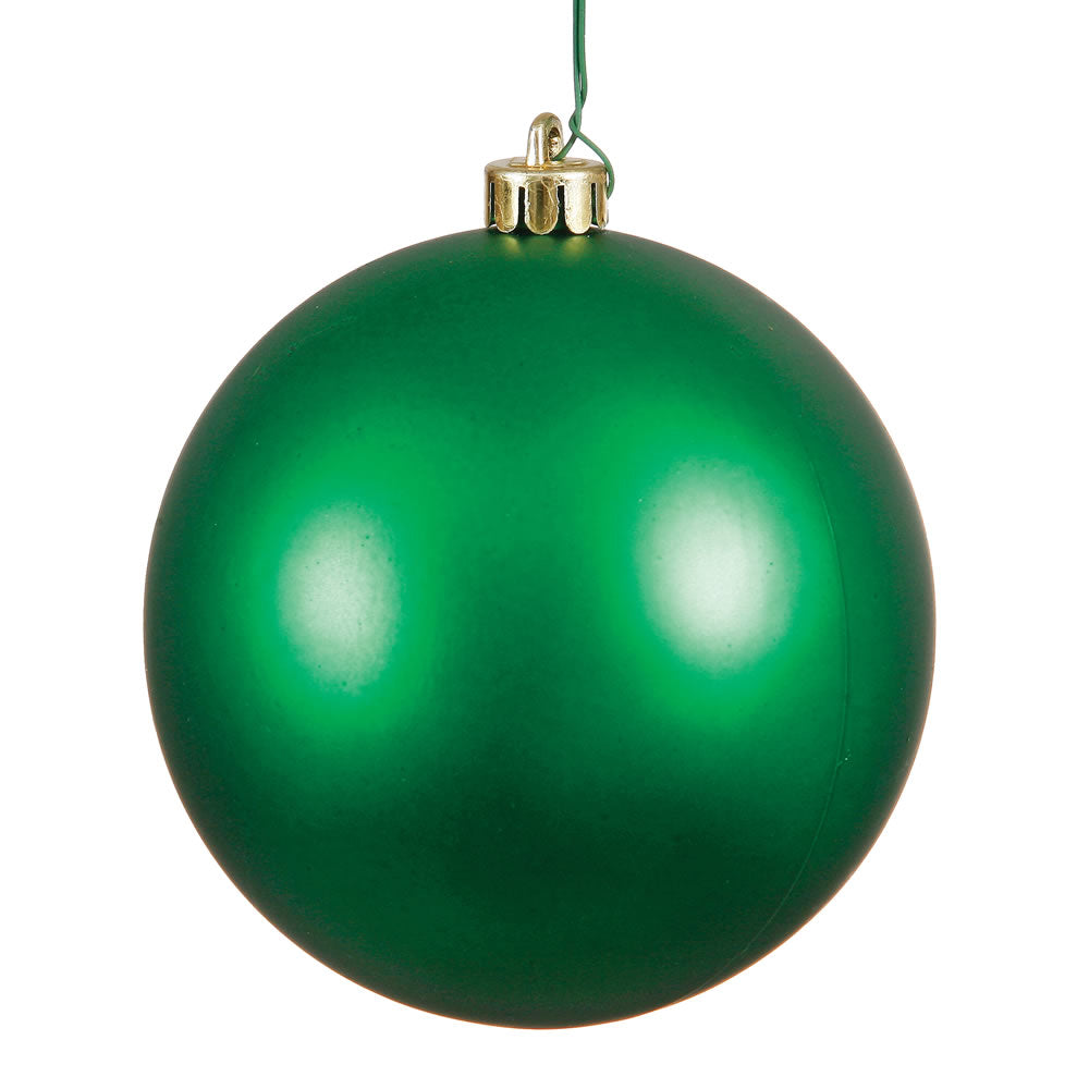 Vickerman 3 in. Green Matte Ball Christmas Ornament