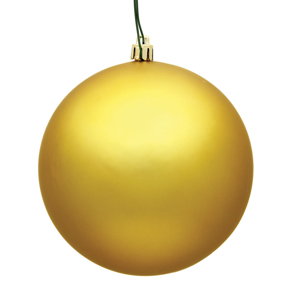 Vickerman 3 in. Honey Gold Matte Ball Christmas Ornament
