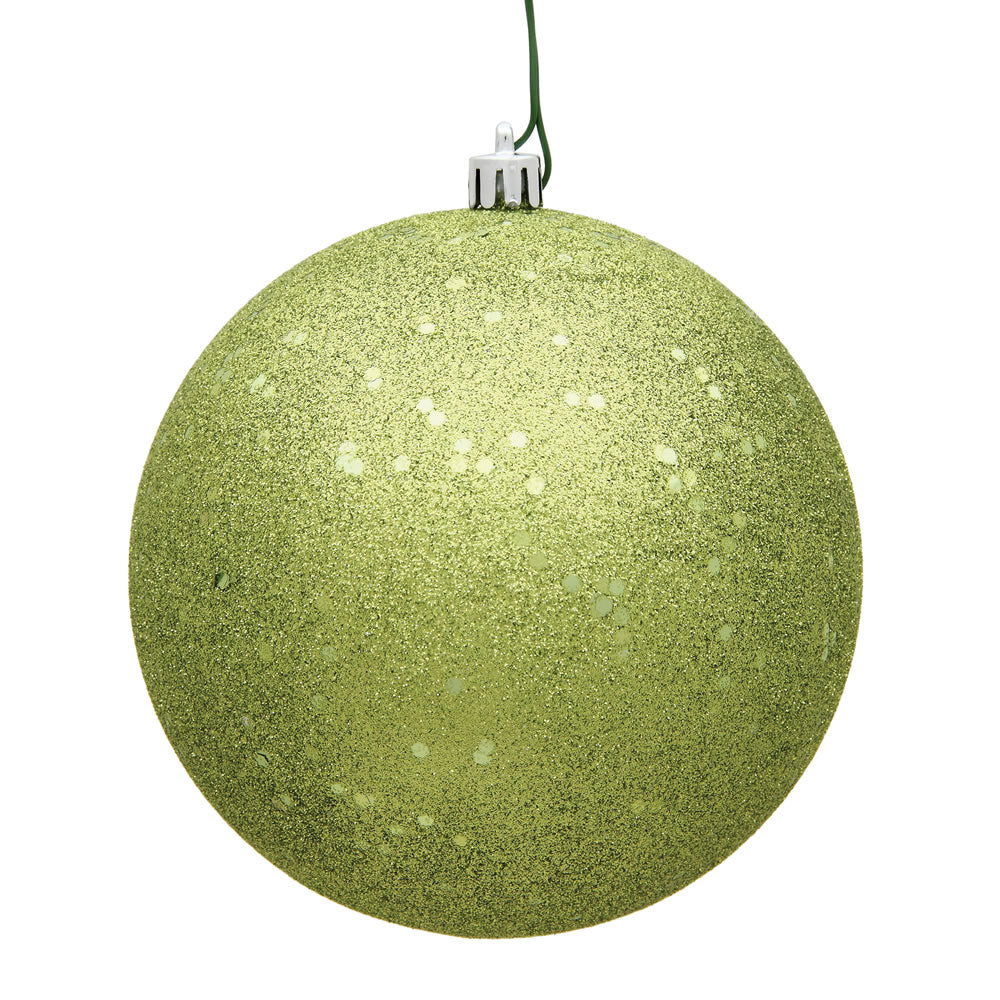 Vickerman 4.75 in. Lime Ball Christmas Ornament