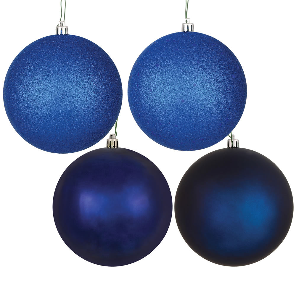 Vickerman 10 in. Midnight Blue Ball Christmas Ornament